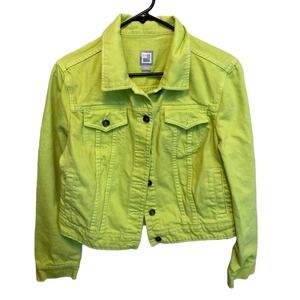 Y2K JCPenny Bright Green Jean Jacket
